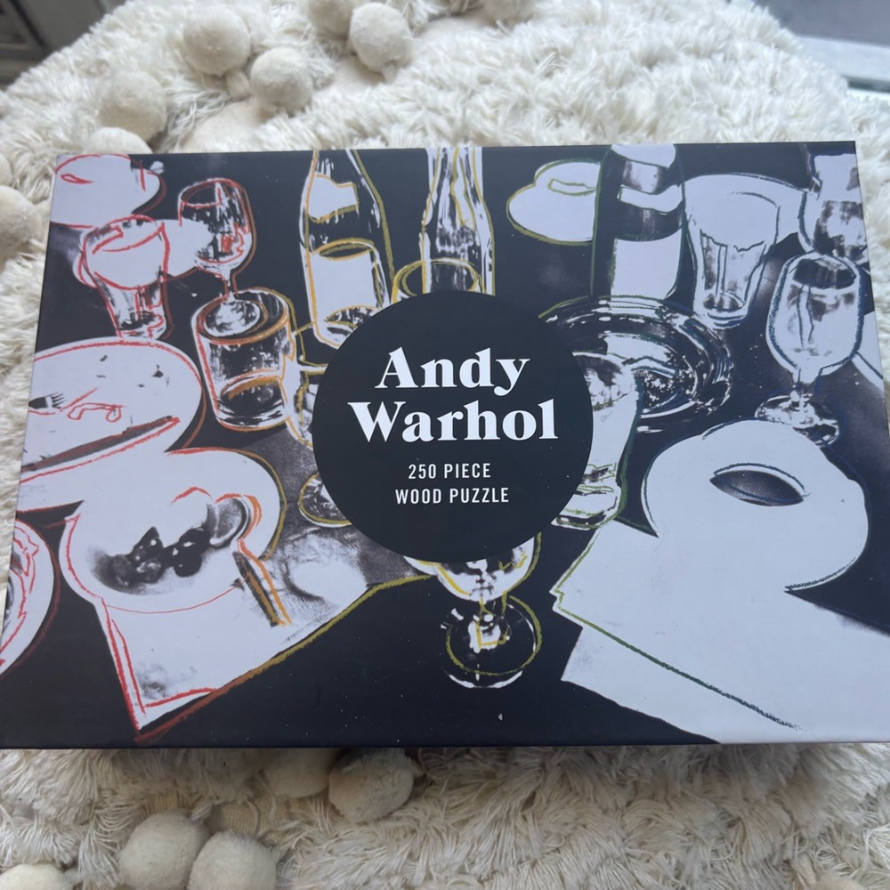 Andy Warhol 250 Piece Wood Puzzle - Black and White
